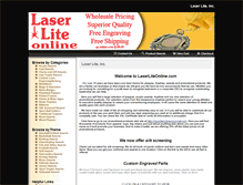 Tablet Screenshot of laserliteonline.com